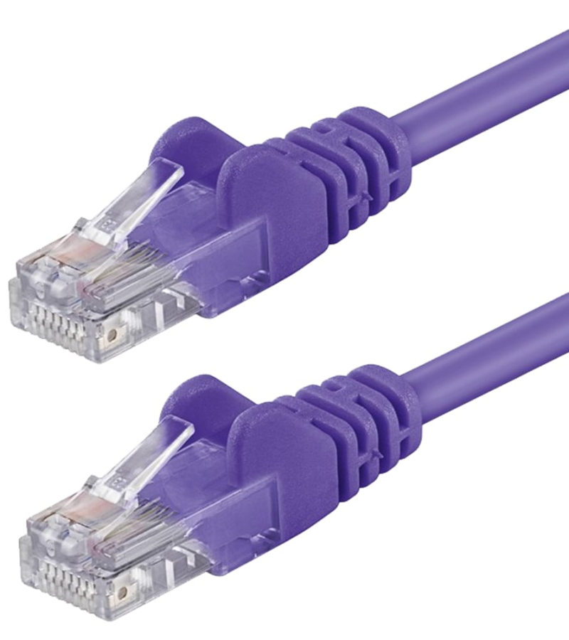 Cavo di rete Patch CCA Cat. 5e Viola UTP 2 mt